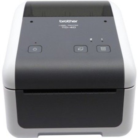 BROTHER 4.3Inch Desktop Thermal Printer, Dt, 203Dpi, Usb/Serial TD4410D